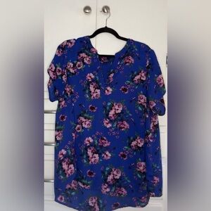 Torrid Floral Blue Women's Top